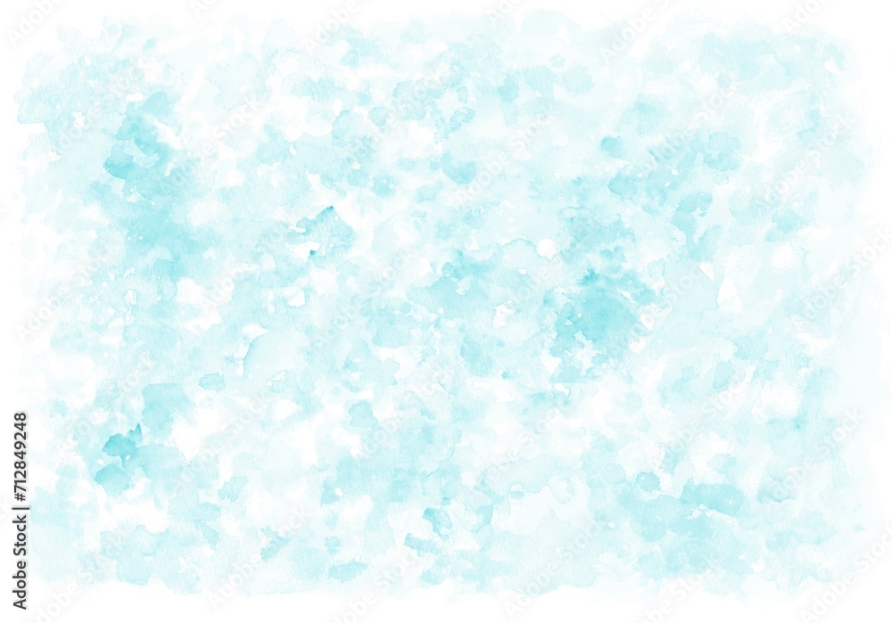 Obraz premium 青い水彩テクスチャ