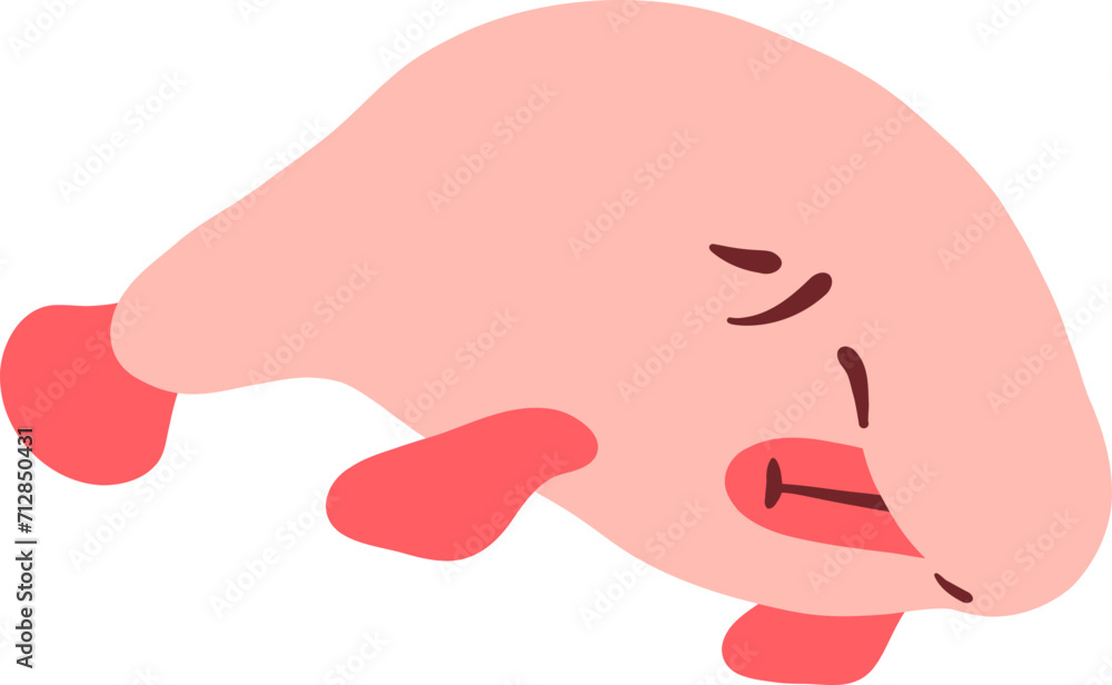Hand Drawn Blobfish Element Hand Drawn Blobfish Element