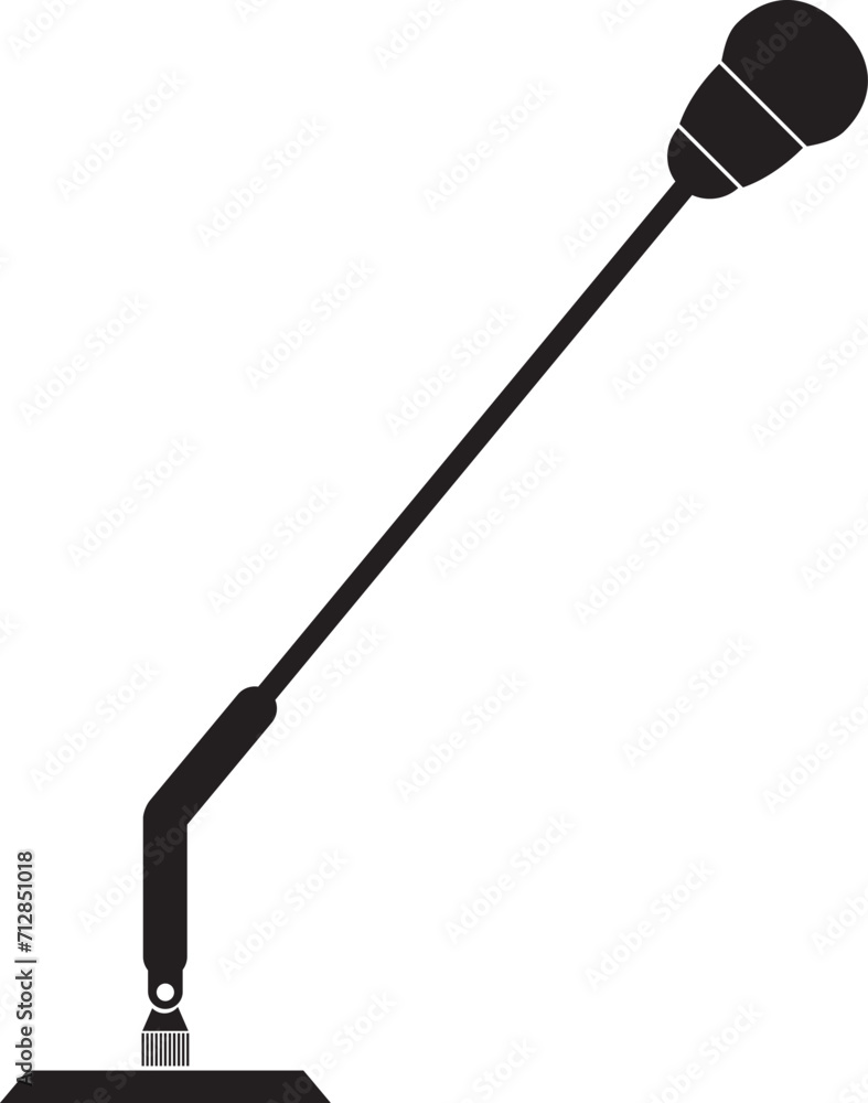 Outline podcast microphone icon vector element Outline podcast microphone icon vector element