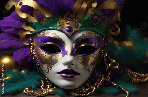 Decorated venetian carnival mask © jolly_photo