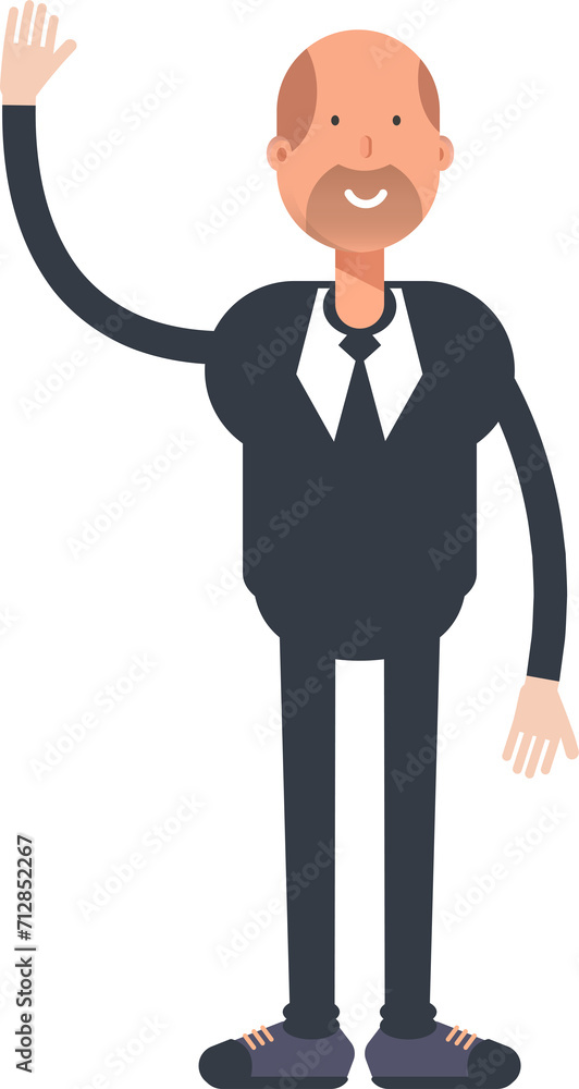 Old Businessman Character Greeting
Old Businessman Character Greeting