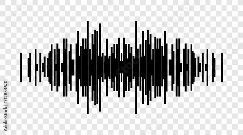 sound waves and music in black