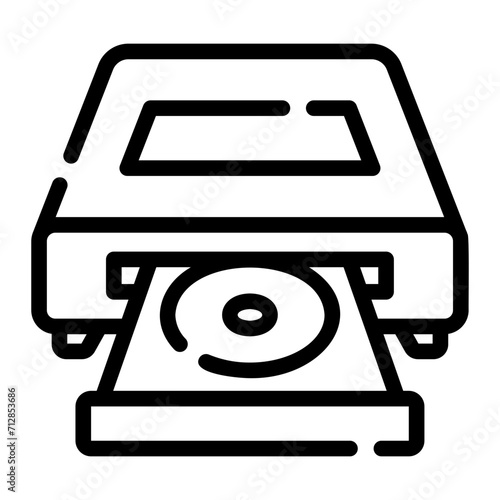 cd Line Icon
