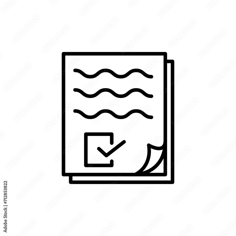 Checklist outline icons, minimalist vector illustration ,simple transparent graphic element .Isolated on white background Checklist outline icons, minimalist vector illustration ,simple transparent graphic element .Isolated on white background