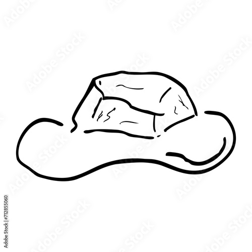 ice cube, hand draw doodle simple vector