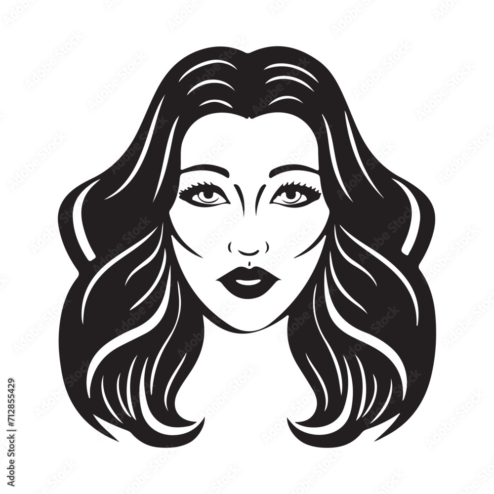 women face silhouettes vector illustration