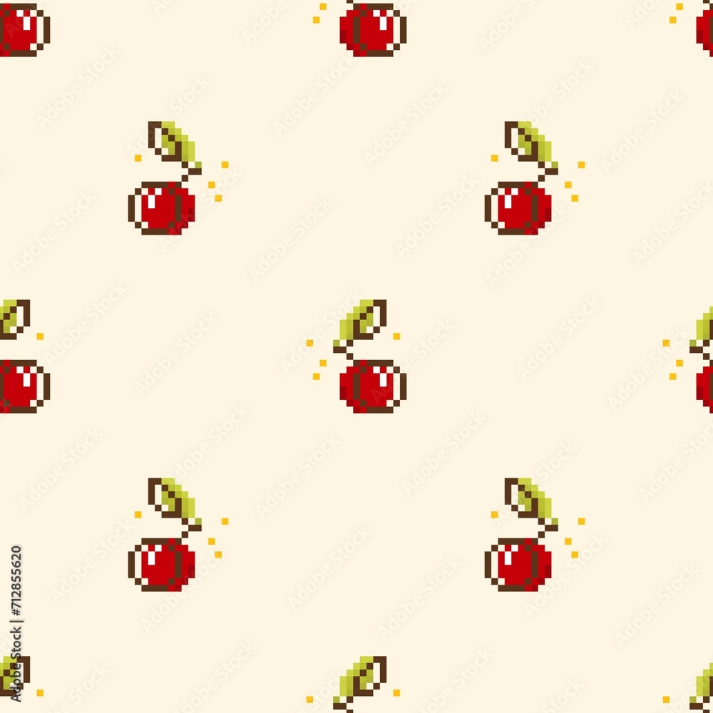 Pixel cherry bg