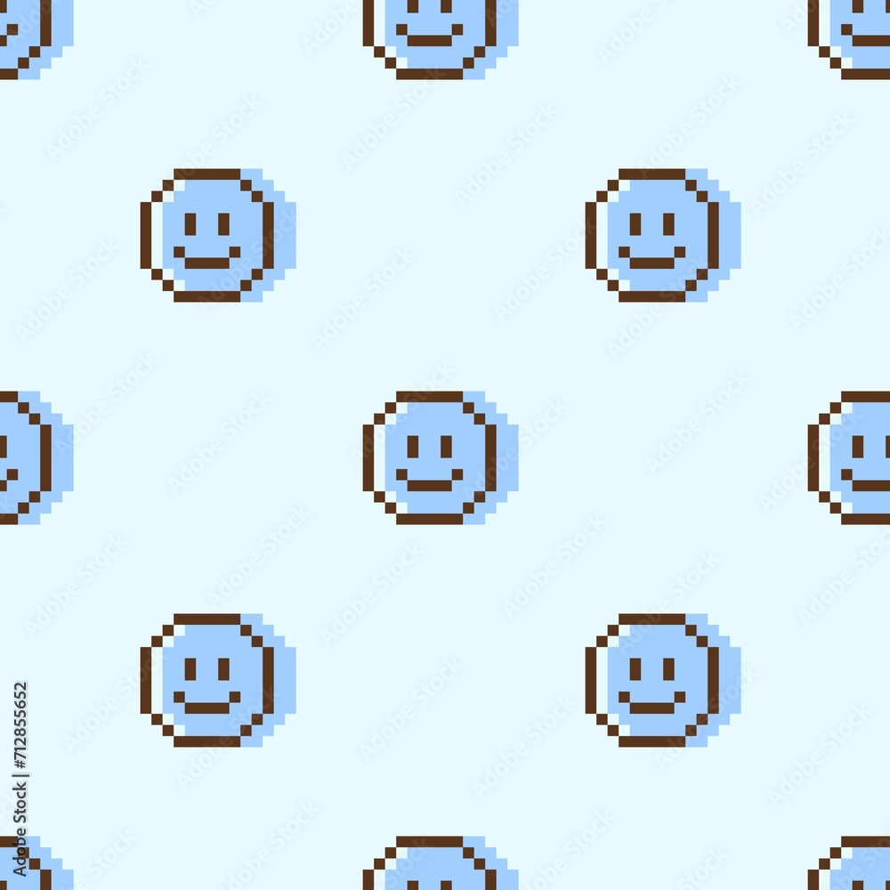 Smiling pixel background Smiling pixel background