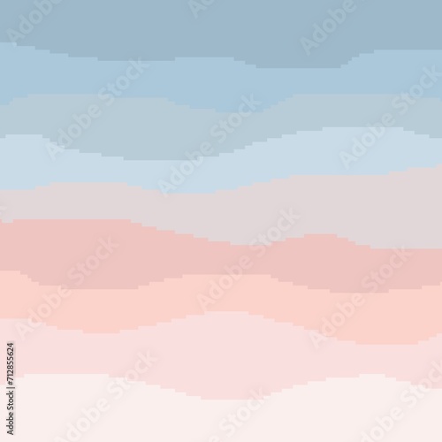 Abstract pixel sky and star