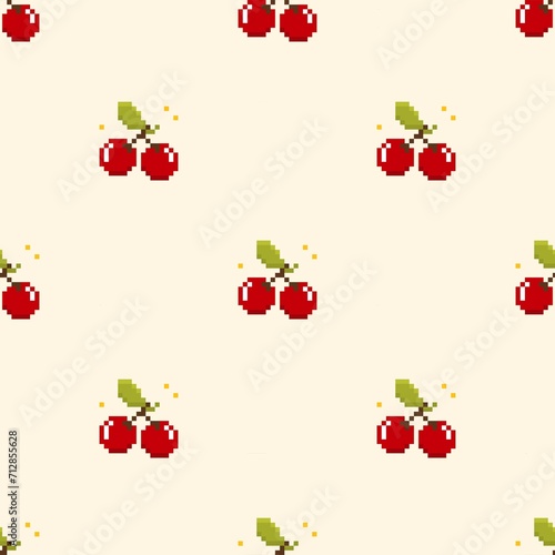 Pixel cherry bg