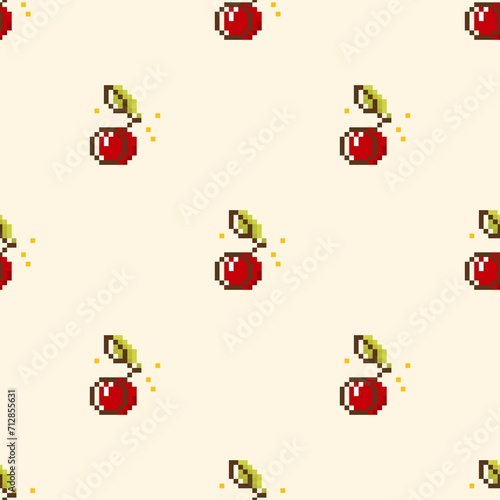 Pixel cherry bg