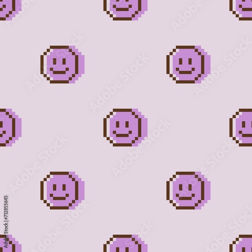 Smiling pixel background