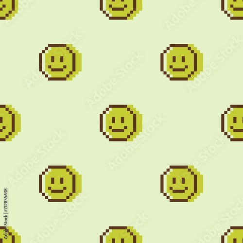 Smiling pixel background