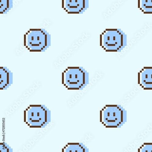 Smiling pixel background