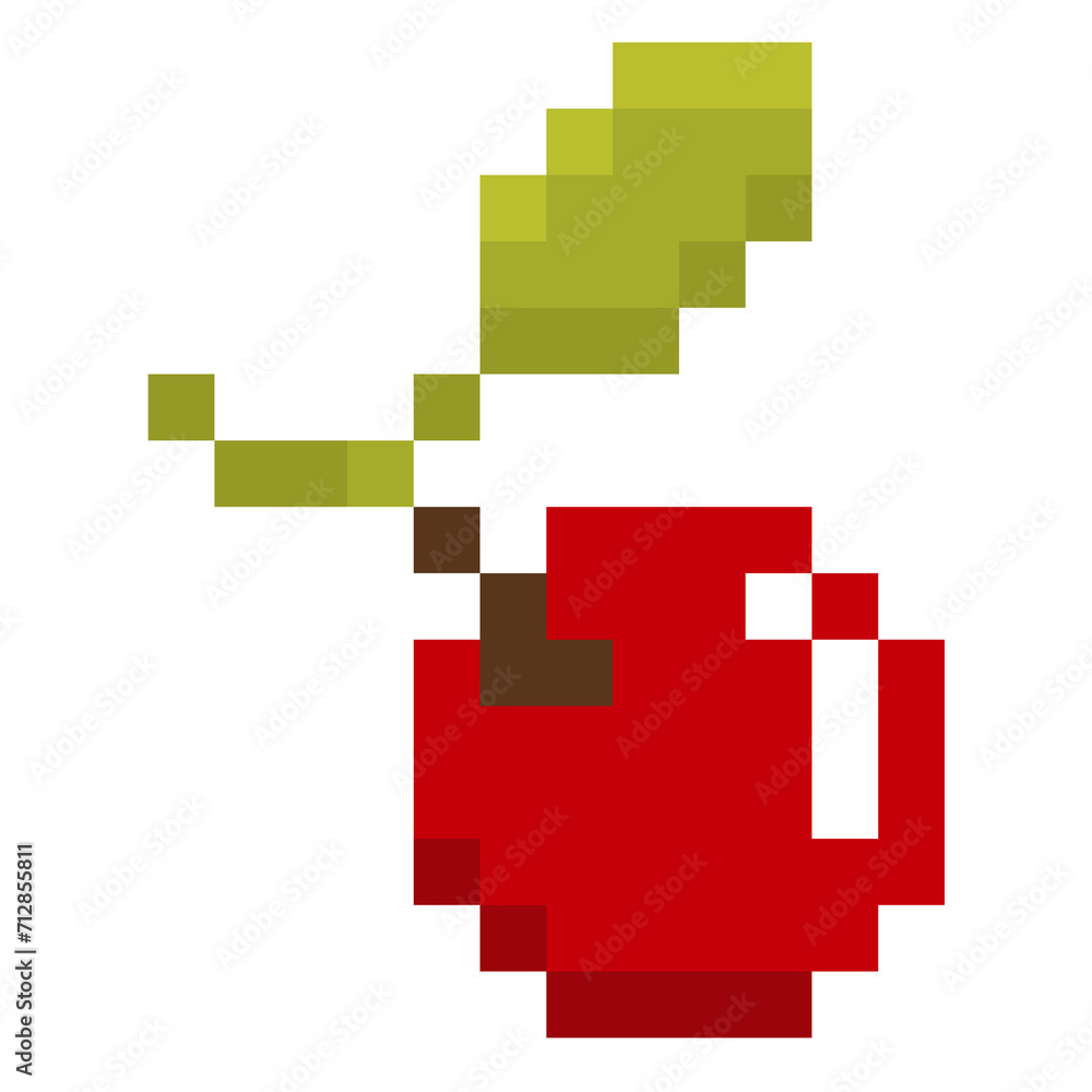 Obraz premium Pixel cherry