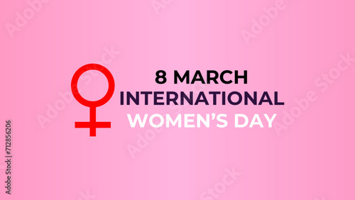 8 March.  International Women's Day greeting card. suit for banner, cover, poster, background, flyer, brochure, landing page, template, ui, web, website, backdrop, mobile app. vector illustration