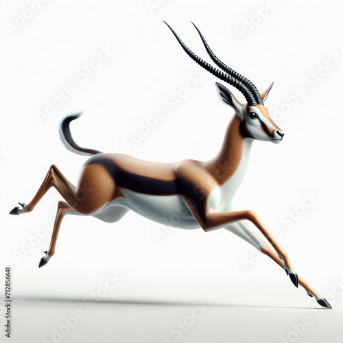 Indian antelope  black antelope  sasin  cervicabra  ant  lope indio      ant  lope negro  isolated White background.