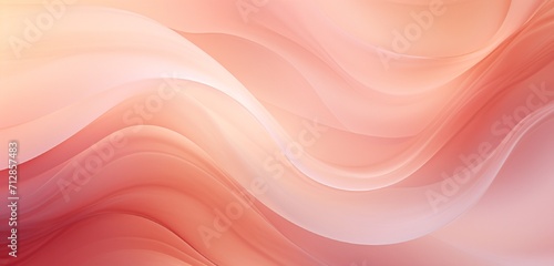 A flowing abstract pattern with an elegant gradient from warm peach to gentle rose pink, conveying a soft, romantic atmosphere.