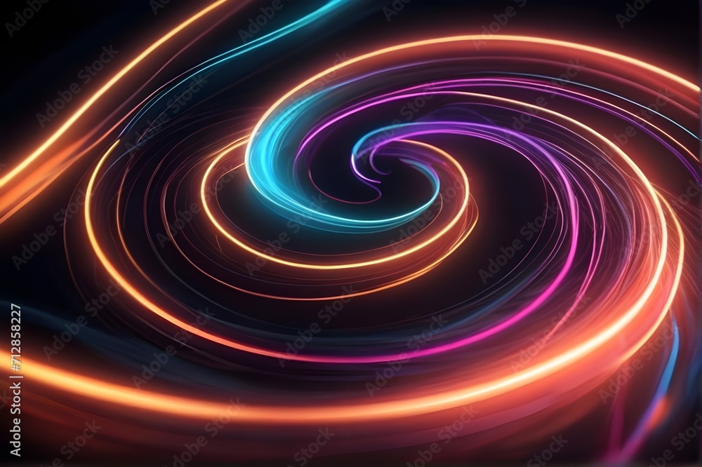 Colorful Neon Wave bokeh Background Colorful Neon Wave bokeh Background
