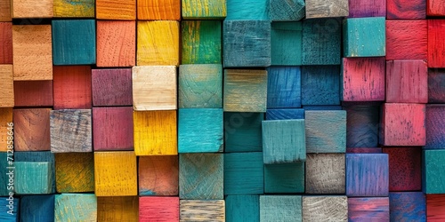 Colorful Wooden Block © Ariestia