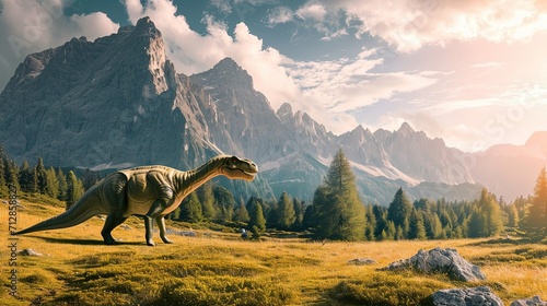Dinosaurs with Landscape