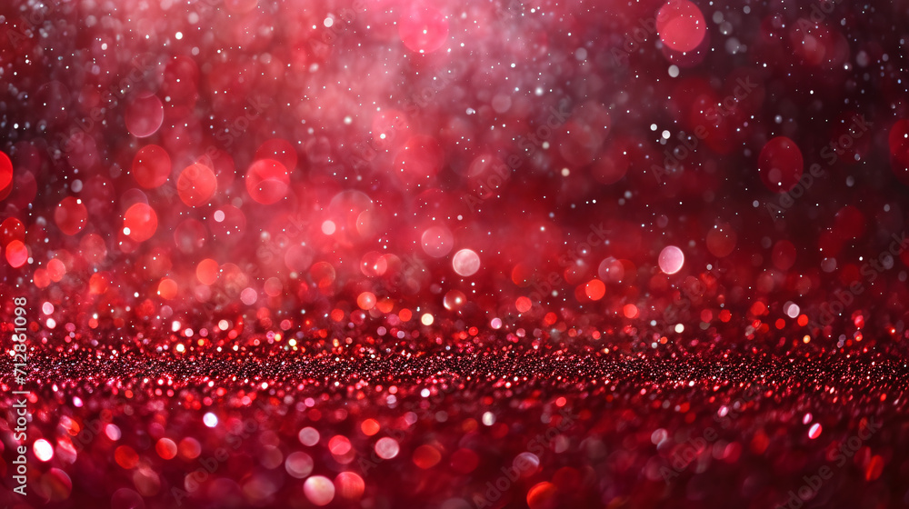 Abstract red bokeh background with particles, abstract red particles concept illustration Abstract red bokeh background with particles, abstract red particles concept illustration
