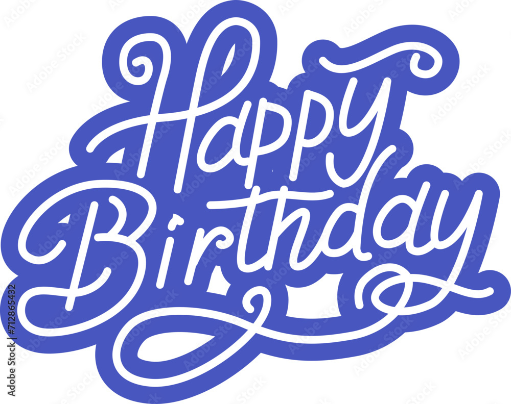 Obraz premium calligraphy, outline border typography