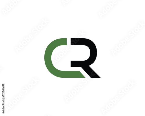 CR logo design vector template