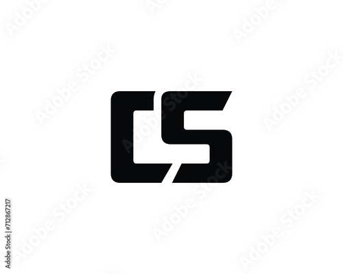 CS logo design vector template