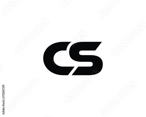 CS logo design vector template