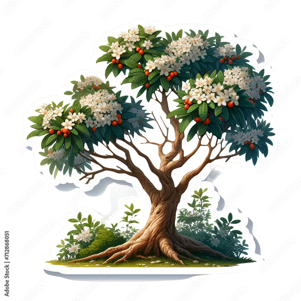 Eucryphia x nymansensis 'Nymanysay tree