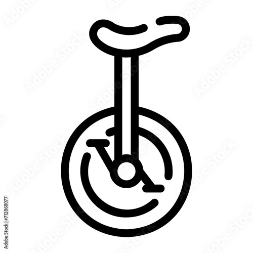 monocycle Line Icon