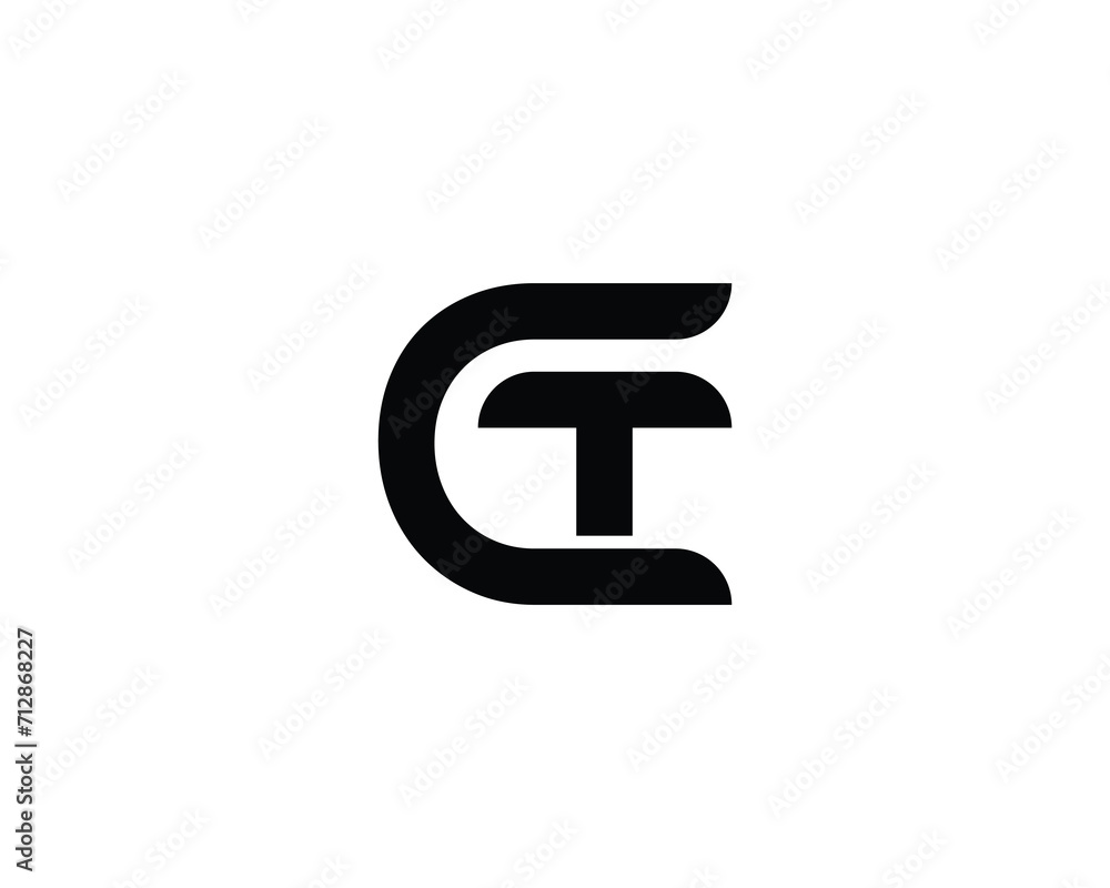CT Logo design vector template CT Logo design vector template