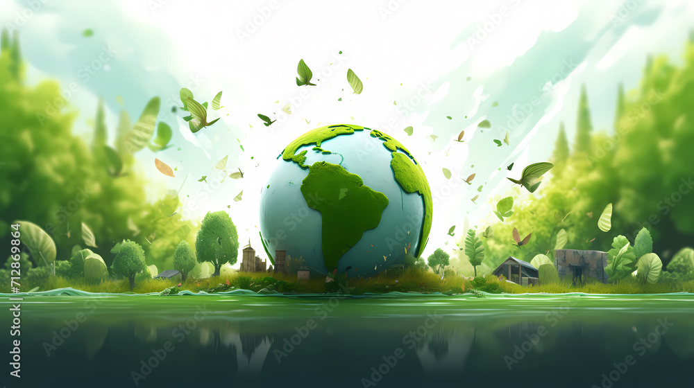 World environment day concept ecology protection environment, environmental protection background