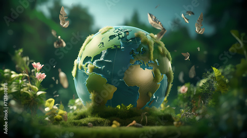 World environment day concept ecology protection environment, environmental protection background