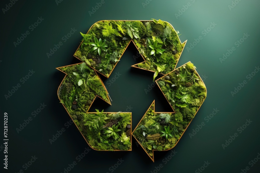 3d rendering of nature recycle concept 3d rendering of nature recycle concept