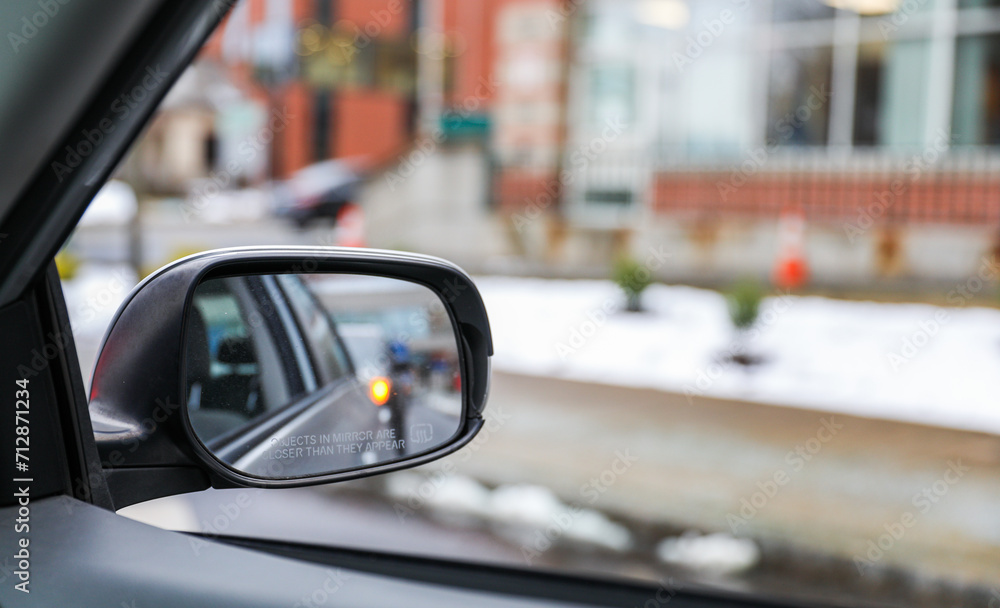 car mirror reflecting past, present, and future, symbolizing the journey of life and the pursuit of dreams car mirror reflecting past, present, and future, symbolizing the journey of life and the pursuit of dreams