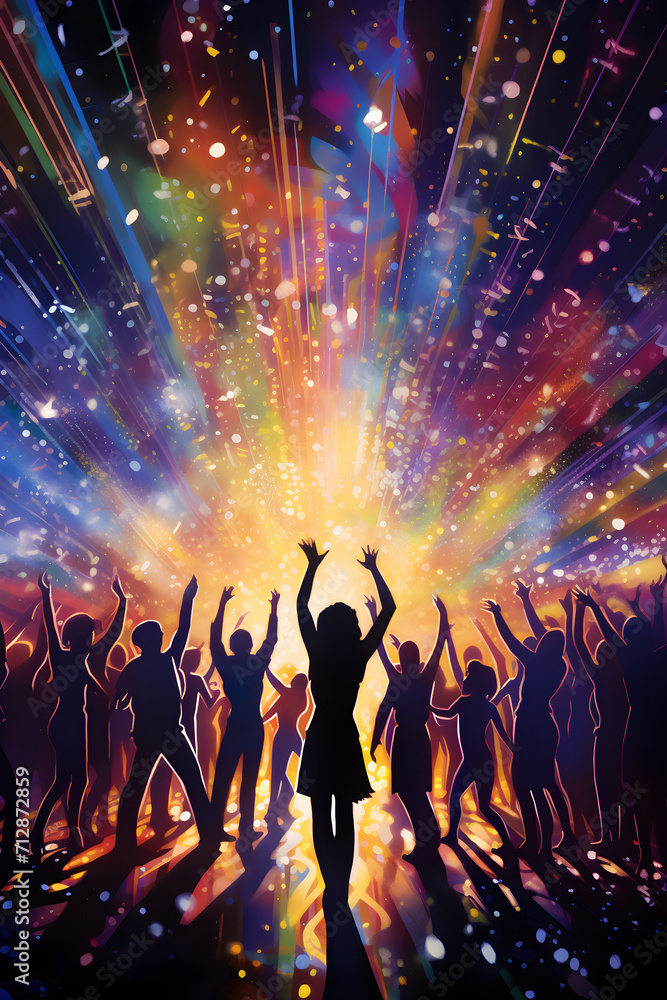 Enthralling Disco Night: A Symphony of Lights, Music, and Dance.