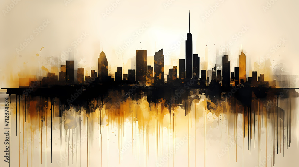 Obraz premium Modern digital abstract 3D background, abstract lines background