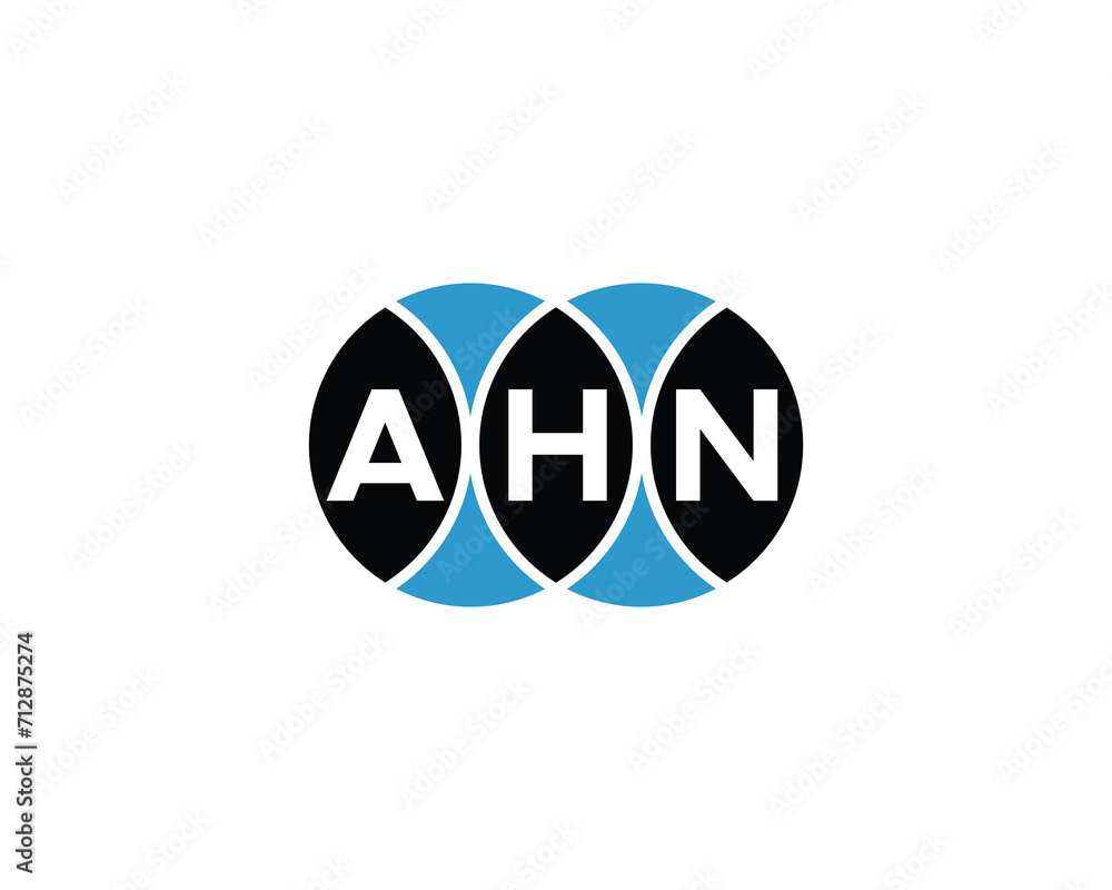 AHN Logo design vector template AHN Logo design vector template