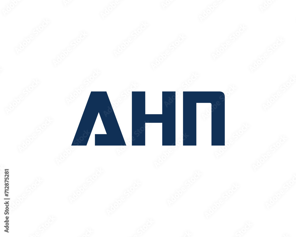 AHN Logo design vector template AHN Logo design vector template