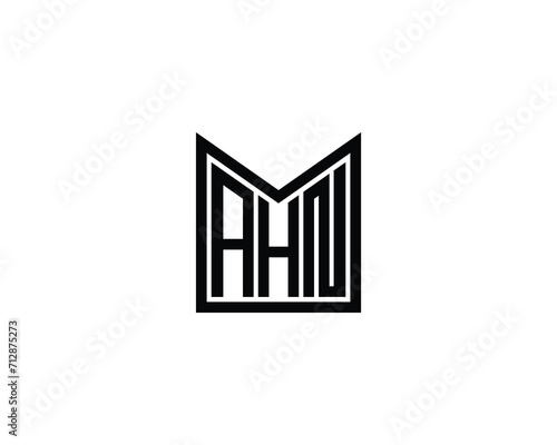 AHN Logo design vector template