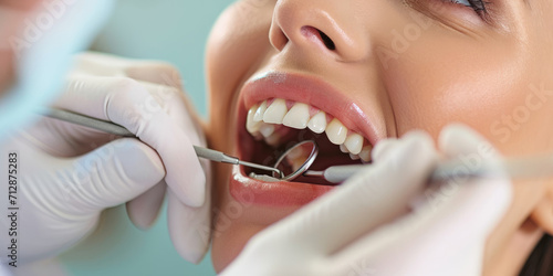 Dentist is taking care of t...