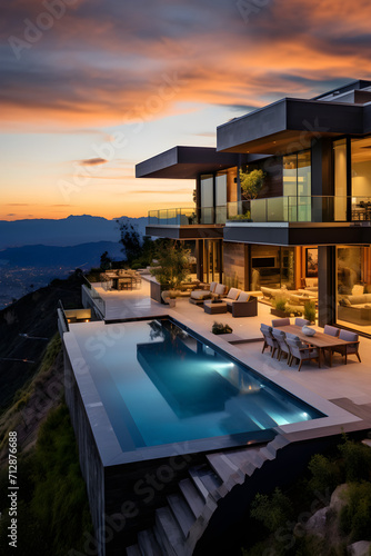 Luxurious Modern Dream House with Panoramic Mountain View and Advanced Technological Features © Logan