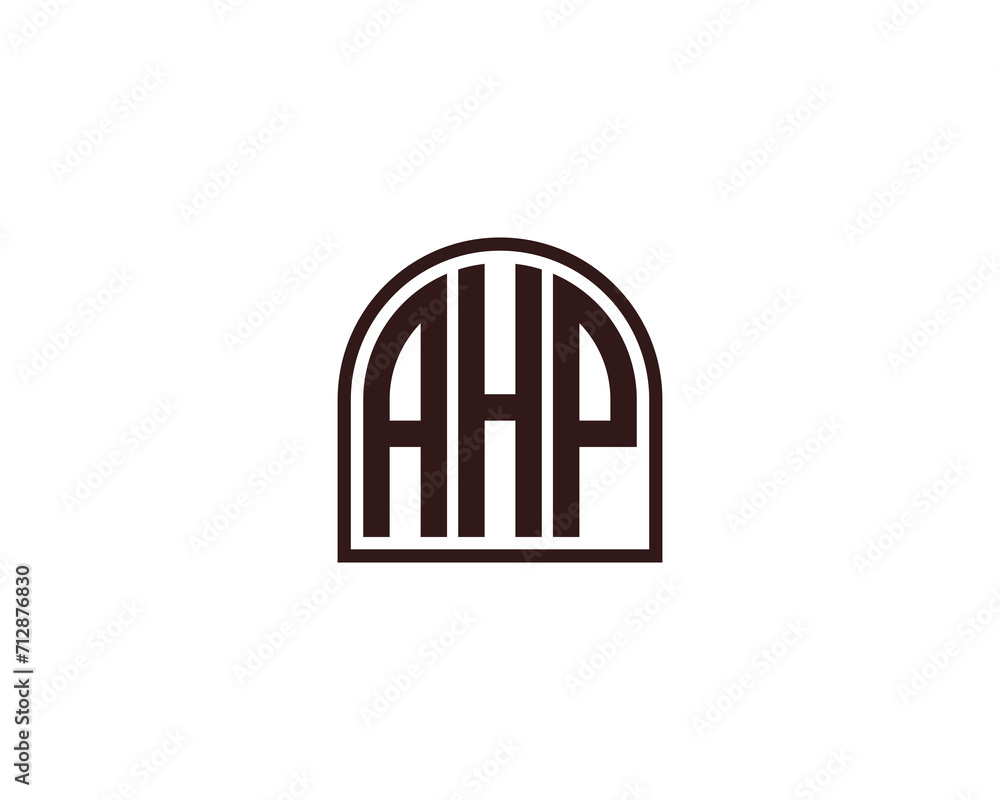 AHP Logo design vector template