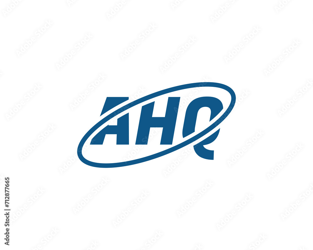AHQ Logo design vector template AHQ Logo design vector template