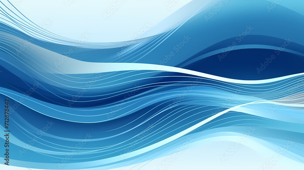 Fototapeta premium Abstract background and data transfer concept, abstract line art background