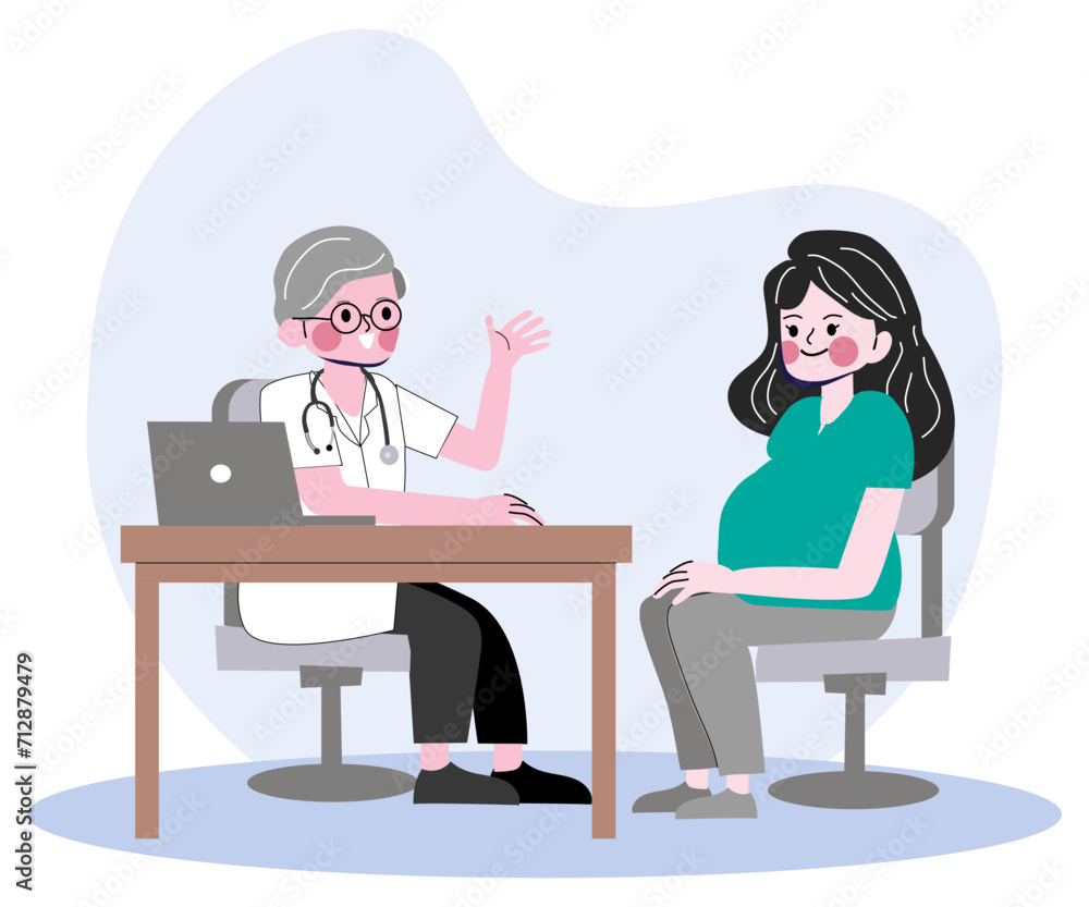 Gynecology consultation vector Gynecology consultation vector