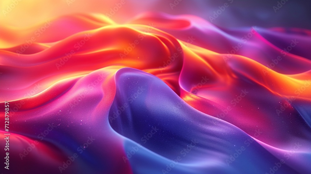 Fluid, iridescent neon wave in 3D, curving elegantly. Bright, holographic abstract backdrop for depth. HD camera clarity. Fluid, iridescent neon wave in 3D, curving elegantly. Bright, holographic abstract backdrop for depth. HD camera clarity.