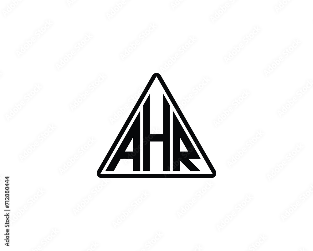 AHR Logo design vector template AHR Logo design vector template